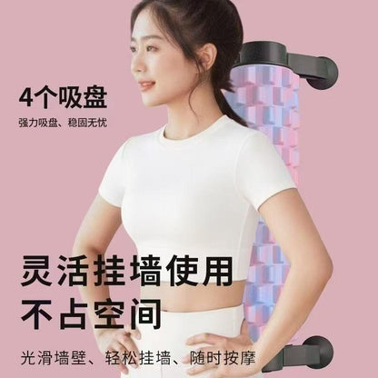 Foam Roller Fixed Stand Yoga Column Massage Roller Wolf Tooth Foam Roller Back Massage Tool Yoga Back Roller Wheel - image 2