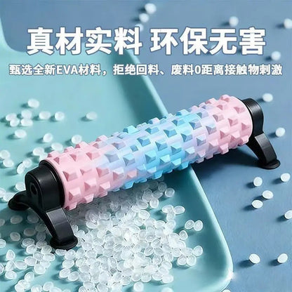 Foam Roller Fixed Stand Yoga Column Massage Roller Wolf Tooth Foam Roller Back Massage Tool Yoga Back Roller Wheel - image 4
