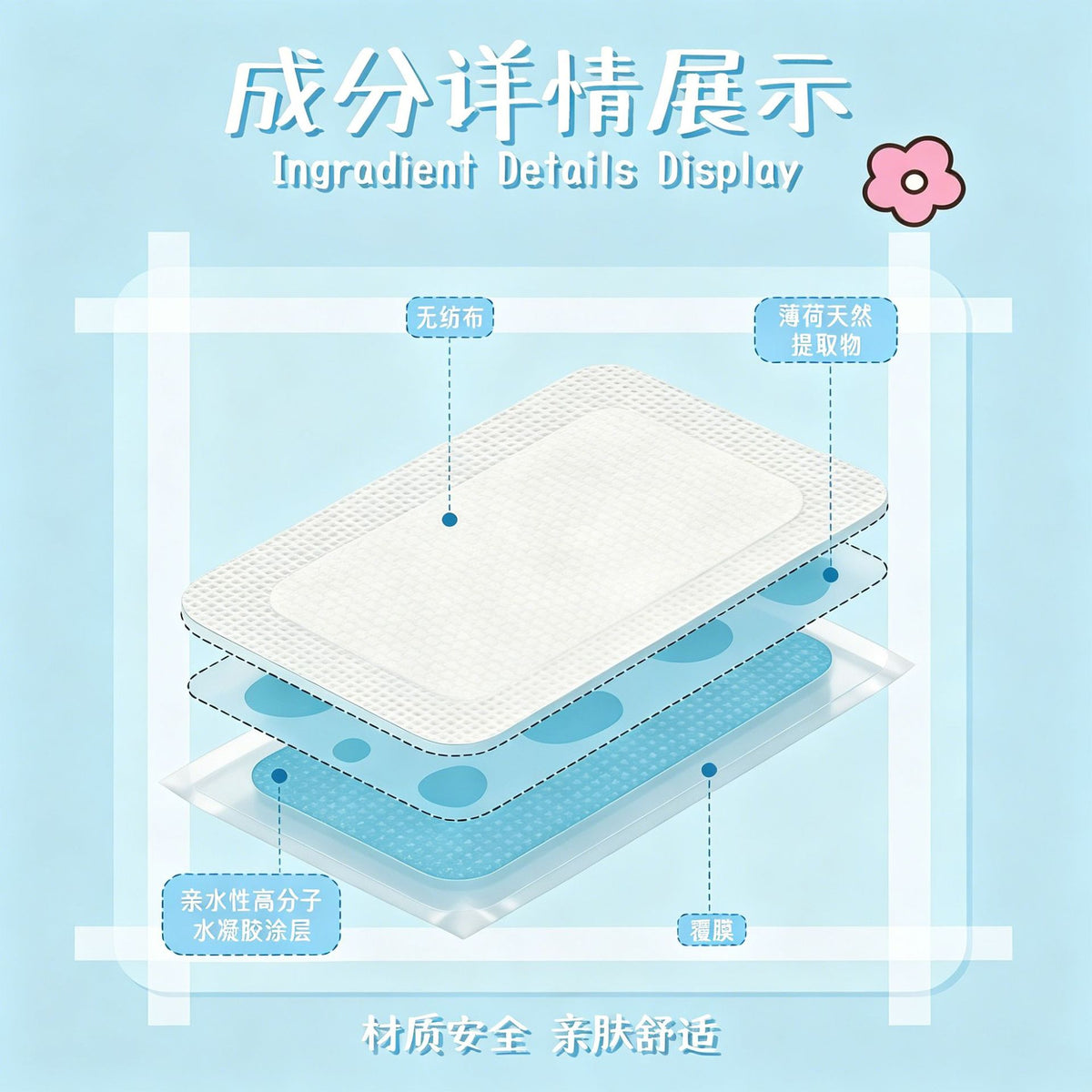 Cartoon Cooling Patch, Summer Cooling Patch, Adult Cold-Sensing Physical Ice Patch, Cold Ice Compress, Mobile Phone Cooling and Heat Dissipation Cooling Patch - image 3