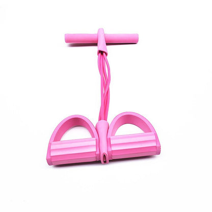 Cross-Border Wholesale Four-Tube Foot Pedal Resistance Band for Sit-Ups, Muscle Stretching Aid, Yoga Waist Slimming and Abdominal Tightening Rope - image 5