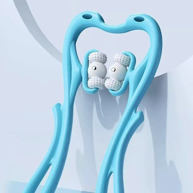 Trapezius Muscle Massager with Six Wheels, Manual Massage for Shoulder and Neck, Relieves Neck Soreness, Kneads the Neck and Waist, Roller Neck Clamp Device - image 2