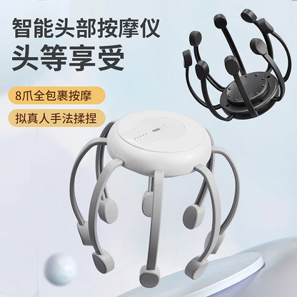 New Octopus Head Massager, Smart Electric Massage Claw, Meridian Dredging, Scalp Decompression and Relaxation Massager - image 2