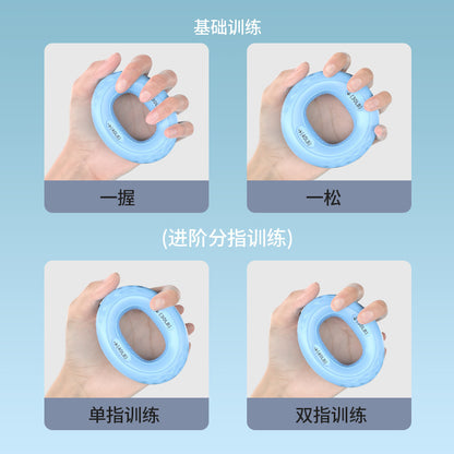 Silicone Grip Strengthener, Grip Ball, Wrist Strength, Arm Muscle Training, Five-Finger Strength Rehabilitation Exercise Equipment, Grip Ring - image 4