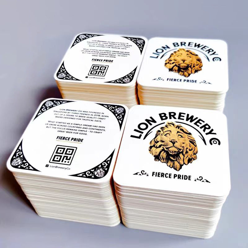 Customized Bar Beer Coasters, Nightclub Restaurant Heat-Insulating Disposable Placemats, Creative Cartoon Absorbent Paper Coasters, Custom-Made - image 4