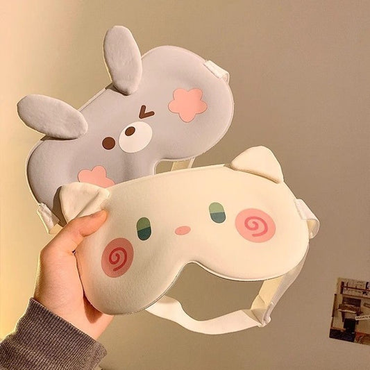 3D Stereo Light-Blocking Sleeping Eye Mask for Students, Breathable for Nap Time, Relieves Eye Fatigue, Does Not Put Pressure on the Eyes, Ice Silk, Gift for Me - image 1