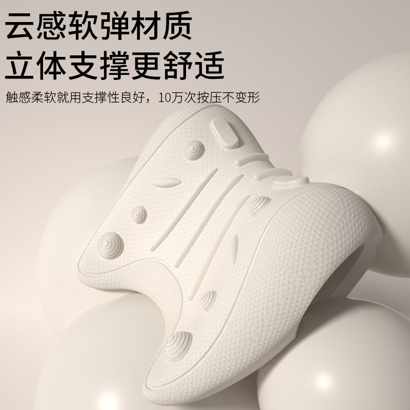 Cervical massage pillow, neck relaxer, massage pillow, cervical spine corrector, home-use shoulder and neck relaxation U-shaped massage pillow - image 2