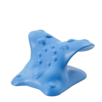 C-shaped cervical massage pillow for shoulder and neck acupressure and stretching, designed to correct neck curvature and straighten the cervical curve - image 5