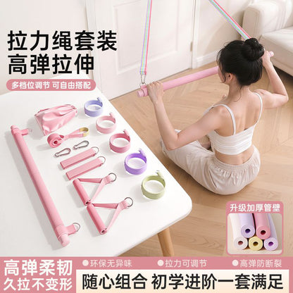 Resistance bands for men's fitness, elastic bands, home resistance bands, tension trainers, chest muscle stretching equipment, back training equipment - image 2