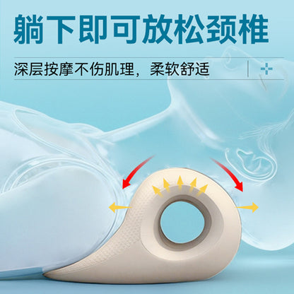 New cross-border W-shaped massage pillow, cervical traction pillow corrector, neck relaxer, stretching anti-bending pillow - image 3