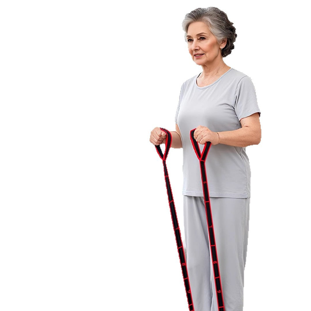 Middle-Aged and Elderly People's Waist and Leg Exercise Auxiliary Resistance High-Elastic Muscle Training Stretching Resistance Muscle-Building Digital Resistance Band - image 5