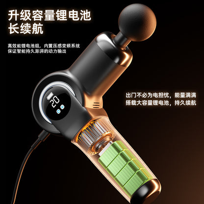 Cross-border fascia gun Amazon multi-functional muscle relaxation massager mini multi-head fascia gun factory wholesale - image 4