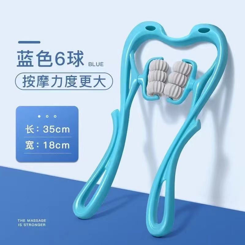 Multifunctional Six-Wheel Cervical Spine Massager, Manual Neck Roller, Kneading Shoulder and Neck Massage Tool for Home Use - image 3