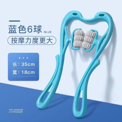 Multifunctional Six-Wheel Cervical Spine Massager, Manual Neck Roller, Kneading Shoulder and Neck Massage Tool for Home Use - image 4