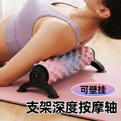Suction Cup Foam Roller Yoga Column, Massage Fitness Exercise Relaxation Stress Relief Wall-Mounted Suction Cup Foam Roller - image 2