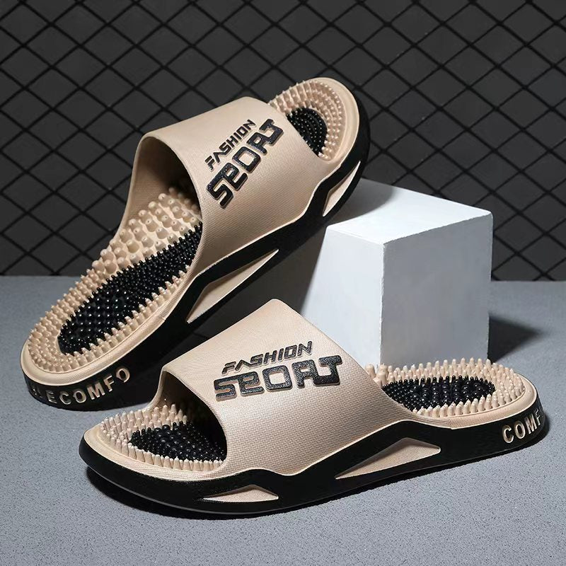 2026 Cross-Border Couple's Massage Slippers for Home Use, Foot Massage, Bathroom, Shower, and Foot Therapy Sandals for Men, Summer Wholesale - image 1