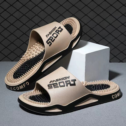 2026 Cross-Border Couple's Massage Slippers for Home Use, Foot Massage, Bathroom, Shower, and Foot Therapy Sandals for Men, Summer Wholesale - image 1