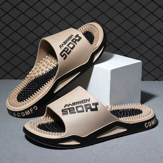 2026 Cross-Border Couple's Massage Slippers for Home Use, Foot Massage, Bathroom, Shower, and Foot Therapy Sandals for Men, Summer Wholesale - image 1