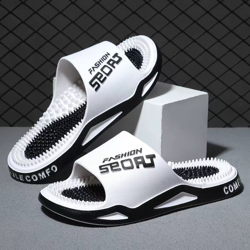 2026 Cross-Border Couple's Massage Slippers for Home Use, Foot Massage, Bathroom, Shower, and Foot Therapy Sandals for Men, Summer Wholesale - image 3