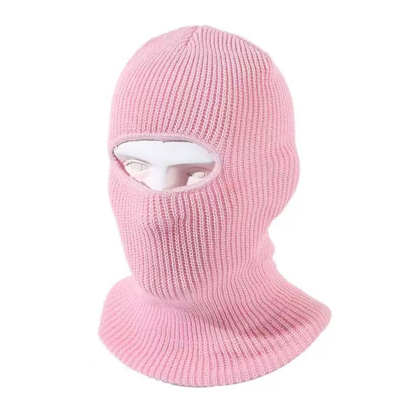 Cross-border knitted hat, autumn and winter men's outdoor face-covering woolen hat, unisex cycling neck warmer integrated pullover hat in stock - image 3