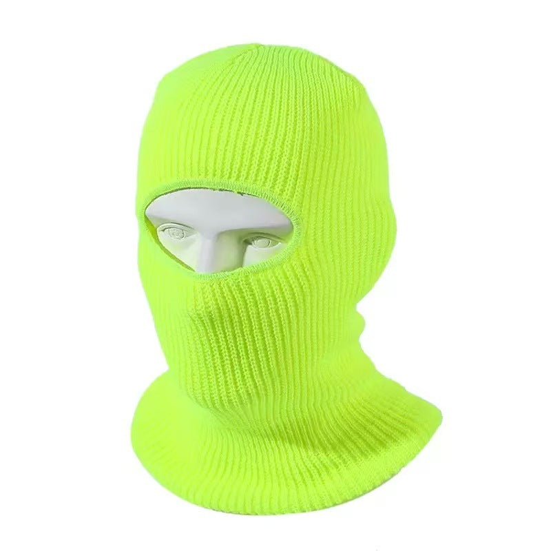 Cross-border knitted hat, autumn and winter men's outdoor face-covering woolen hat, unisex cycling neck warmer integrated pullover hat in stock - image 5