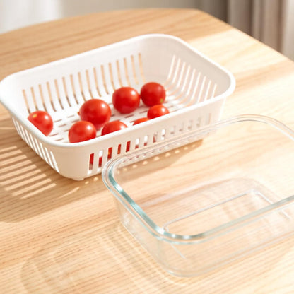 Sealed Glass Lunch Box for Office Workers, Microwave Heating Lunch Box, Fruit Preservation Bowl - image 3