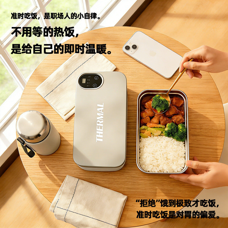 Electric Heating Lunch Box for Office Workers, Insulated Lunch Box for Students, Heated Lunch Box 304 Lunch Box - image 4