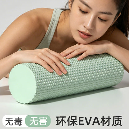 Eva Solid Foam Roller with Floating Points for Beginners, Yoga Column for Muscle Relaxation, Professional Slimming Leg Fitness Massage Roller - image 3