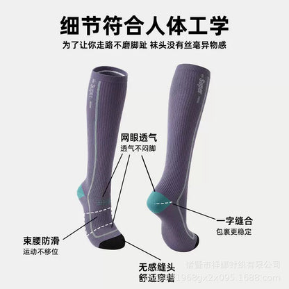 Professional Sports Compression Calf Socks for Women, Muscle Compression Long Socks for Fitness, Running, Jump Rope, and Marathon - image 2