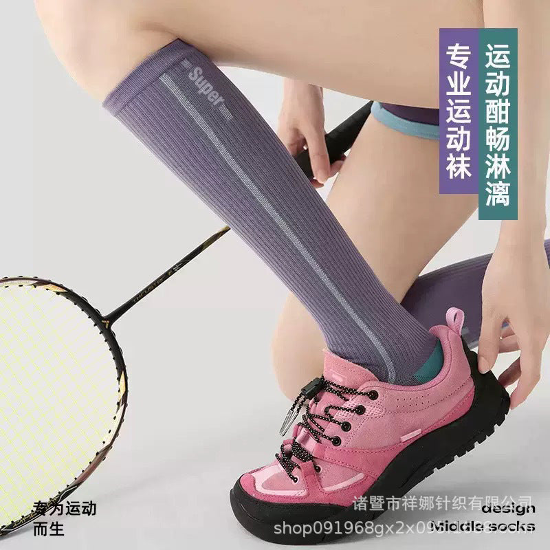 Professional Sports Compression Calf Socks for Women, Muscle Compression Long Socks for Fitness, Running, Jump Rope, and Marathon - image 3