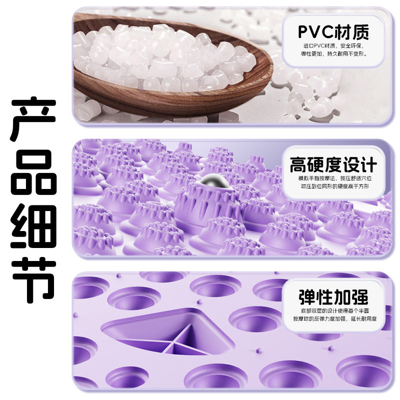 Acupressure Mat Round Foot Massage Pad for Intense Pain Relief, Suitable for Annual Meetings, Wedding Games, Team Building, and Running Games - image 4
