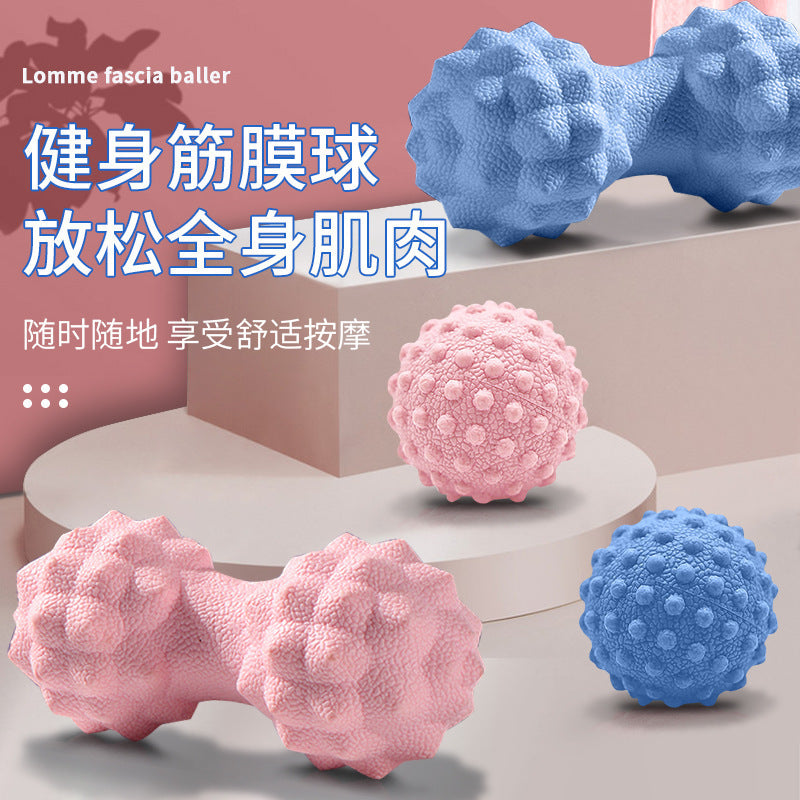 Fascia Ball Fitness Massage Peanut Ball Shoulder Neck Waist Back Foot Relaxation Muscle Soothing Yoga Health Ball - image 2