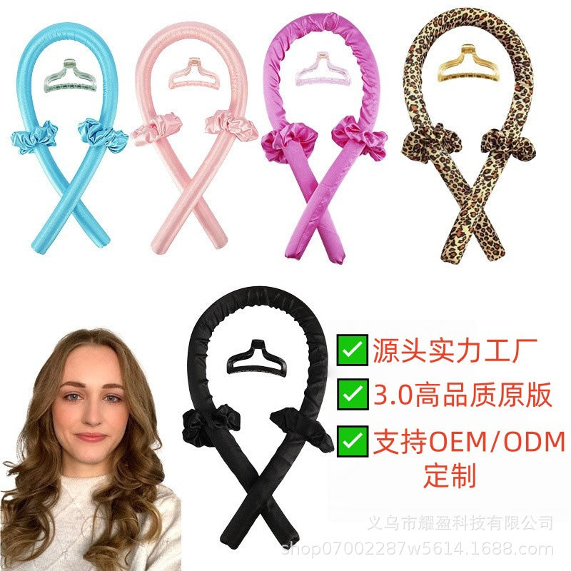 Amazon's Best-Selling Lazy Sleep Curling Iron for Foreign Trade and Cross-Border Sales, Sponge Heat-Free Curling Tool for Big Waves - image 1