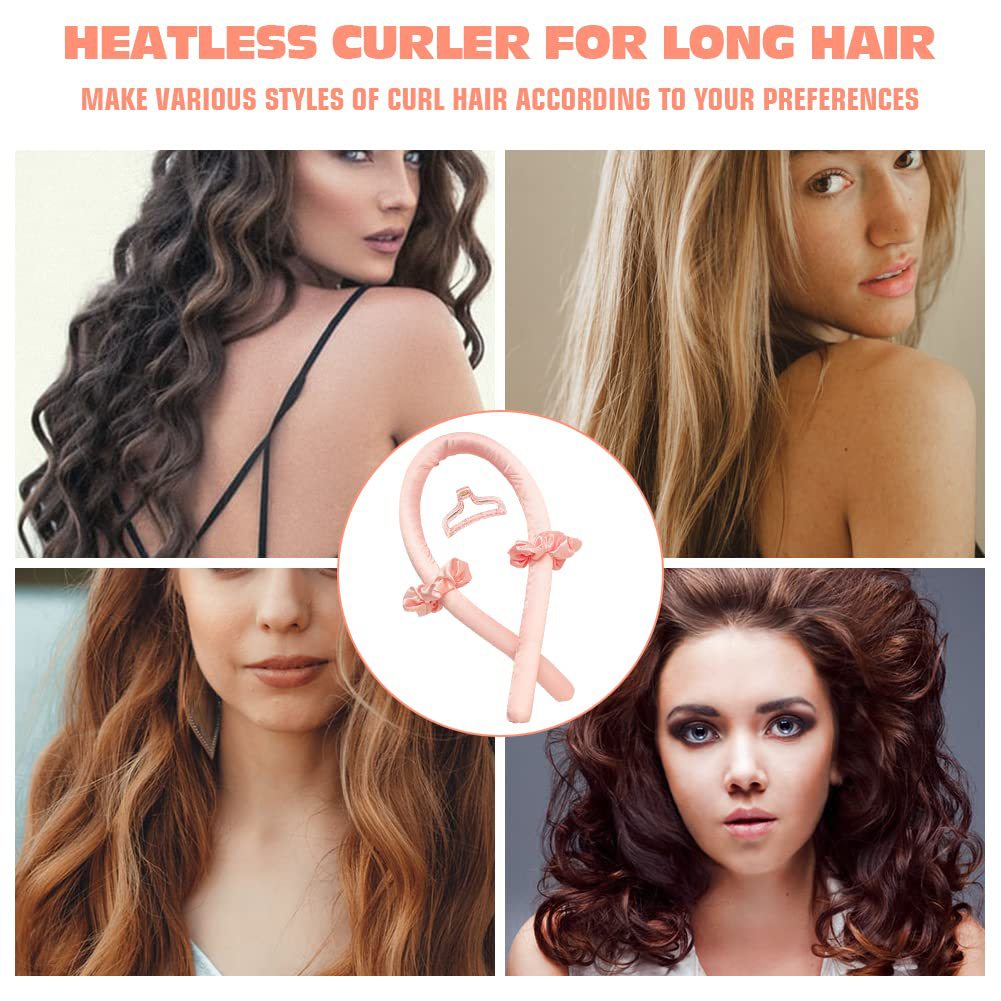 Amazon's Best-Selling Lazy Sleep Curling Iron for Foreign Trade and Cross-Border Sales, Sponge Heat-Free Curling Tool for Big Waves - image 2