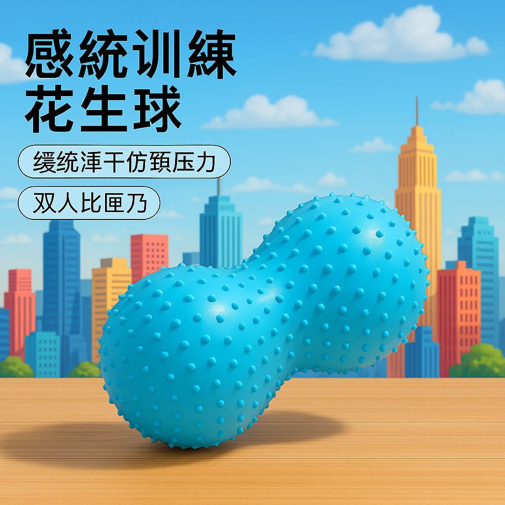 [Peanut Ball Dropshipping Special Chain] Massage Peanut Ball, Smooth Peanut Ball, Sensory Training Equipment, Same-Day Shipping - image 4