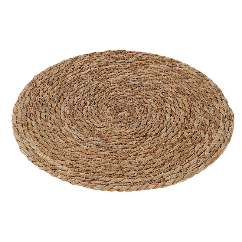 Hand-woven straw placemats, table mats, casserole mats, tea tray heat-insulating mats, floor mats, non-slip tableware mats wholesale - image 5