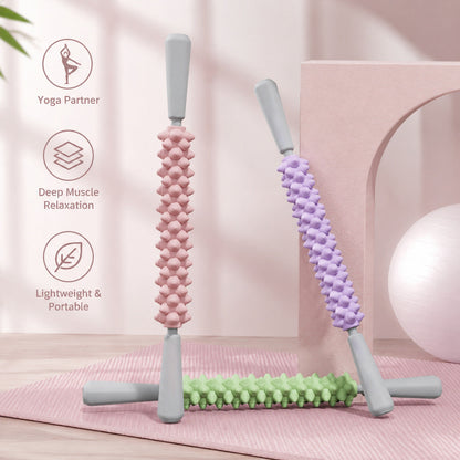 Foam Roller for Muscle Relaxation, Professional Massage Roller, Wolf Tooth Stick, Leg Stretching Tool, Yoga Mat, Massage Stick - image 1