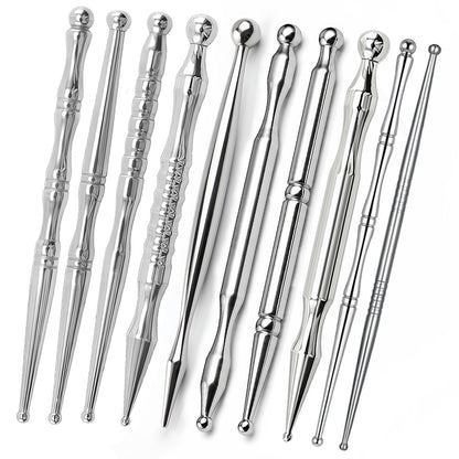 In-Stock Stainless Steel Fascia Knife Scraping Board Meridian Acupoint Stick Massage Tool for Full Body Shoulder and Neck Muscle Point Massage - image 2