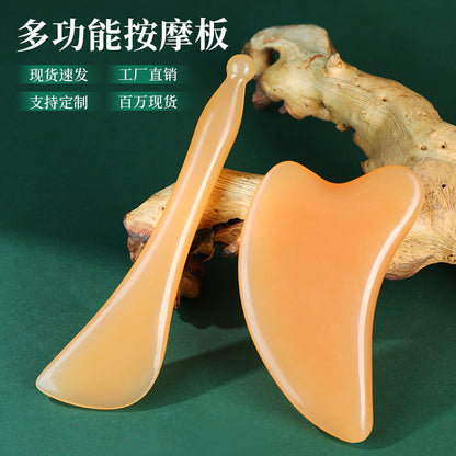 Heart-Shaped Gua Sha Massage Board, Facial Massager, Imitation Horn Gua Sha Board, Meridian-Clearing Tool, Eye Acupoint Massage Stick - image 4