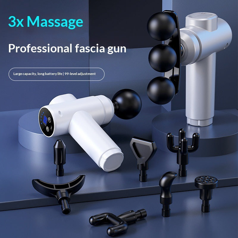 Cross-Border Fascia Gun Amazon Electric Muscle Relaxation Massager Home-Use Rechargeable Massage Gun Factory Wholesale - image 1