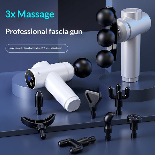 Cross-Border Fascia Gun Amazon Electric Muscle Relaxation Massager Home-Use Rechargeable Massage Gun Factory Wholesale - image 1