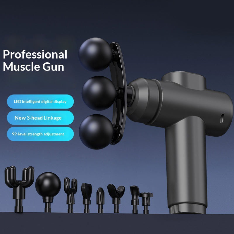 Cross-Border Fascia Gun Amazon Electric Muscle Relaxation Massager Home-Use Rechargeable Massage Gun Factory Wholesale - image 2