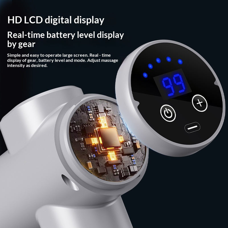 Cross-Border Fascia Gun Amazon Electric Muscle Relaxation Massager Home-Use Rechargeable Massage Gun Factory Wholesale - image 4