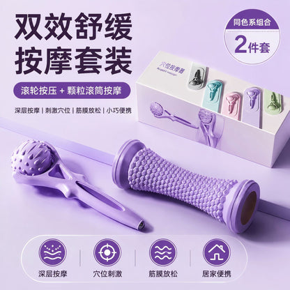 Foot Massage Wheel Handheld Massager for Home Use, Roller-Type Massage Beads, Meridian Acupoint Fascia Ball, Wholesale - image 2
