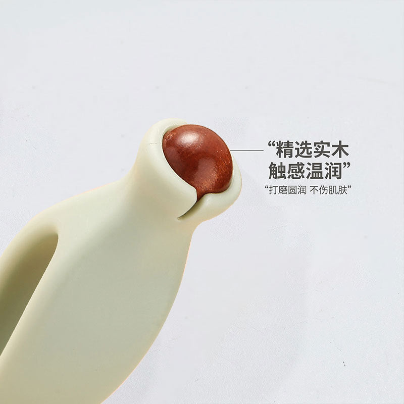 New Model Solid Wood Finger Massager for Hand Acupoint Joints, Dual Roller Massage Tool, Multifunctional Meridian Instrument - image 3