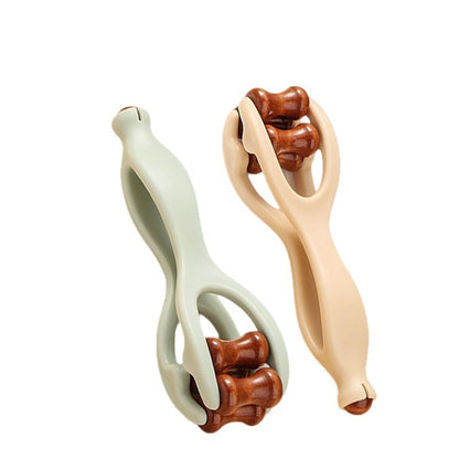 New Model Solid Wood Finger Massager for Hand Acupoint Joints, Dual Roller Massage Tool, Multifunctional Meridian Instrument - image 5