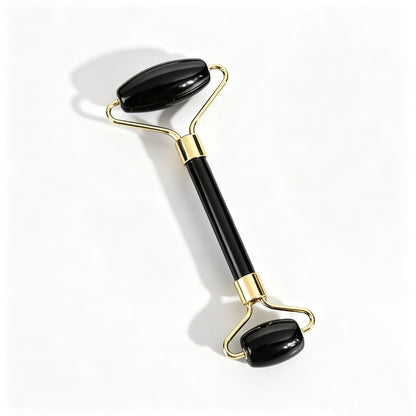 Factory Direct Sales of Natural Jade Double-Headed Roller Massager, Facial Gua Sha Massage Stick Set - image 3