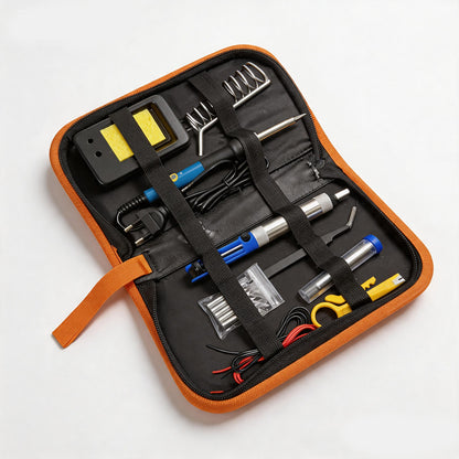 Foreign Trade Cross-Border 60W Adjustable Temperature Internal Heating 15-Piece Electric Soldering Iron Tool Set for Electronic Repair and Welding - image 1