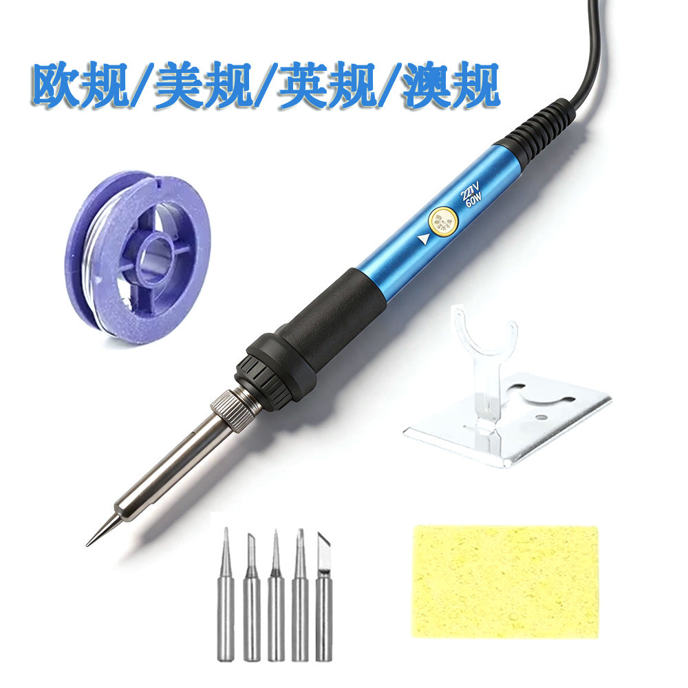 Foreign Trade Cross-Border 60W Adjustable Temperature Internal Heating 15-Piece Electric Soldering Iron Tool Set for Electronic Repair and Welding - image 4