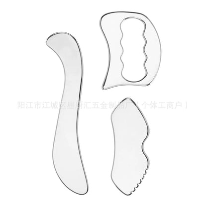 Stainless Steel Fascia Knife, Muscle Relaxation Scraping Board, Shoulder and Neck Relaxation Tool, Deep Fascia Massage Tool for the Whole Body - image 5