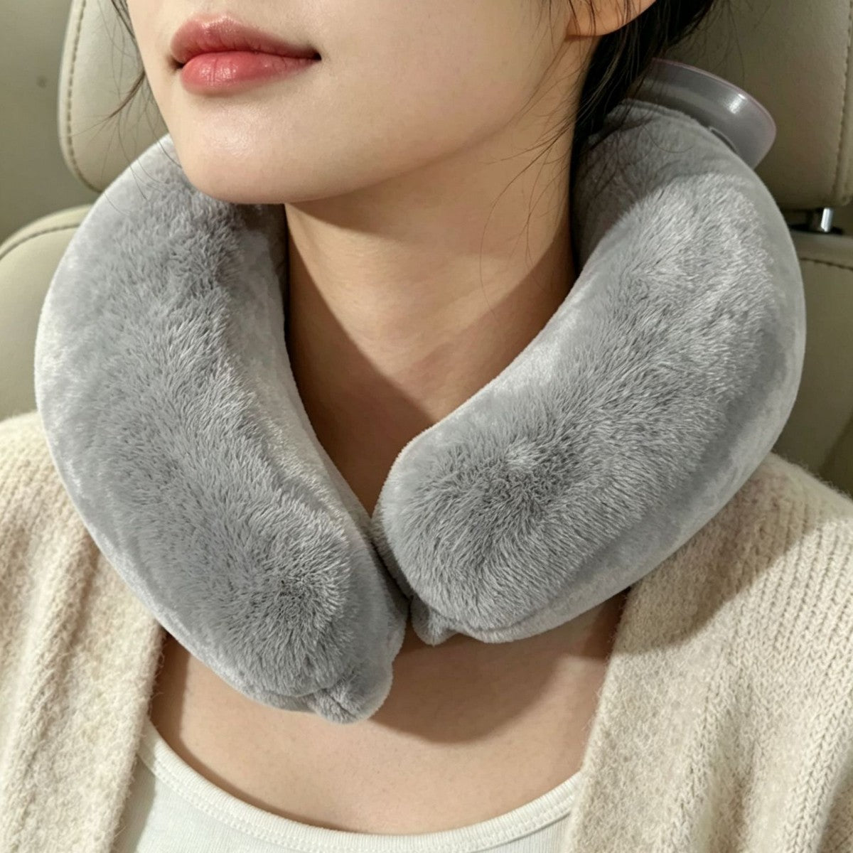 Neck-hanging hot water bottle, refillable warm water bag, neck hot compress bag, thickened neck protector, portable neck pillow - image 2